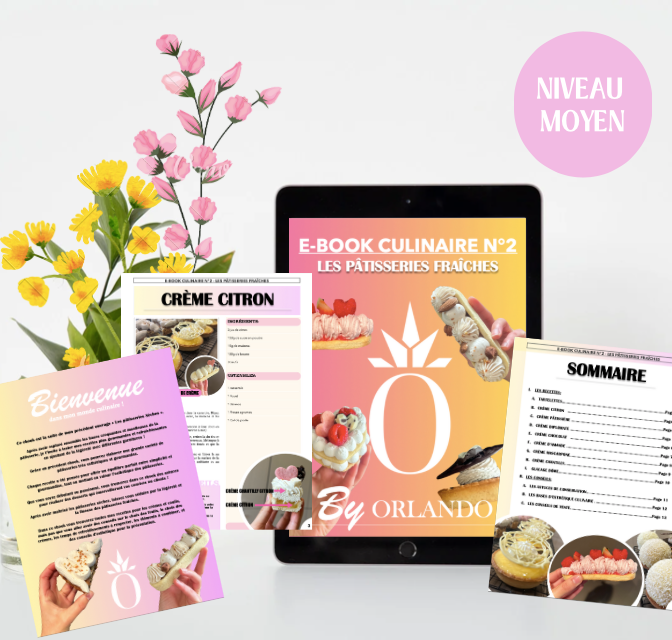 EBOOK CULINAIRE N°2: LES PÂTISSERIES FRAÎCHES (9 Recettes faciles à réaliser + photos inspirantes + conseils)Ce Ebook  est la suite de mon précédent ouvrage. Il vous permettra d&
